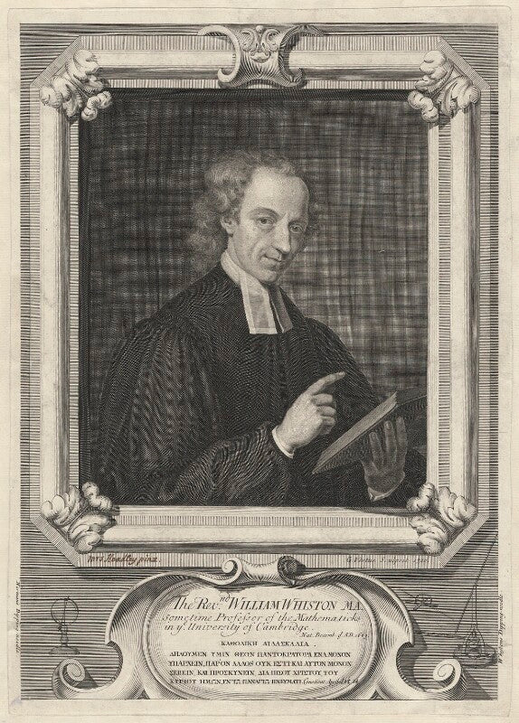 William whiston npg d32501