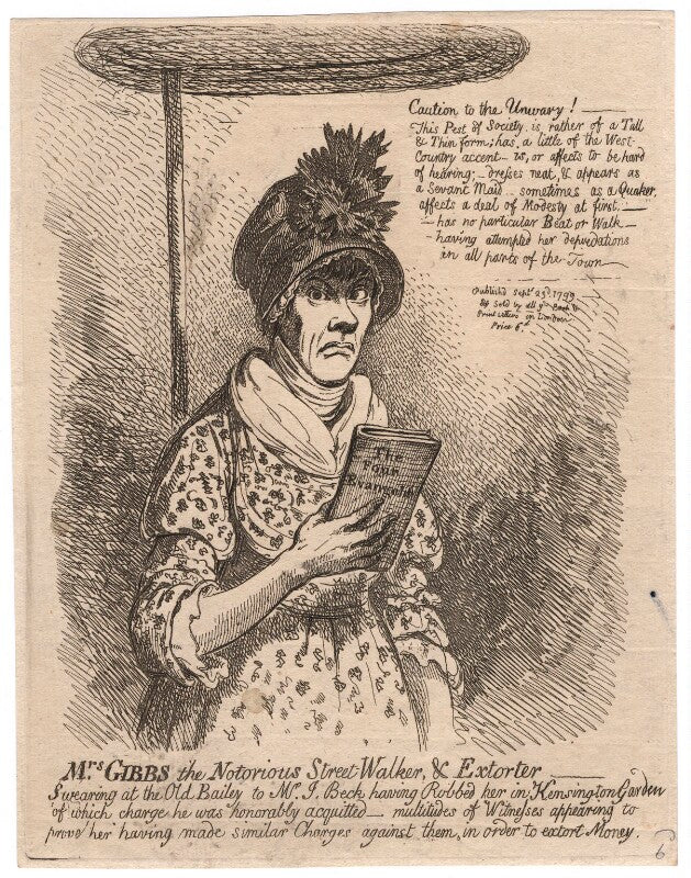 Jane gibbs ('mrs gibbs the notorious street walker, and extorter') npg d4968