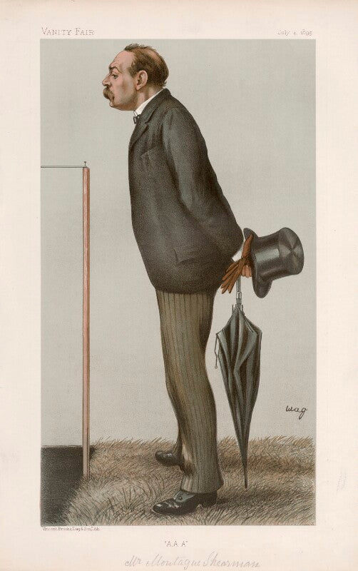Sir montague shearman ('men of the day. no. 623.') npg d44758