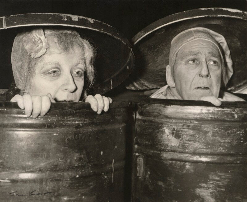 Frances cuka as 'nell'; richard goolden as 'nagg' in 'endgame' npg x127348