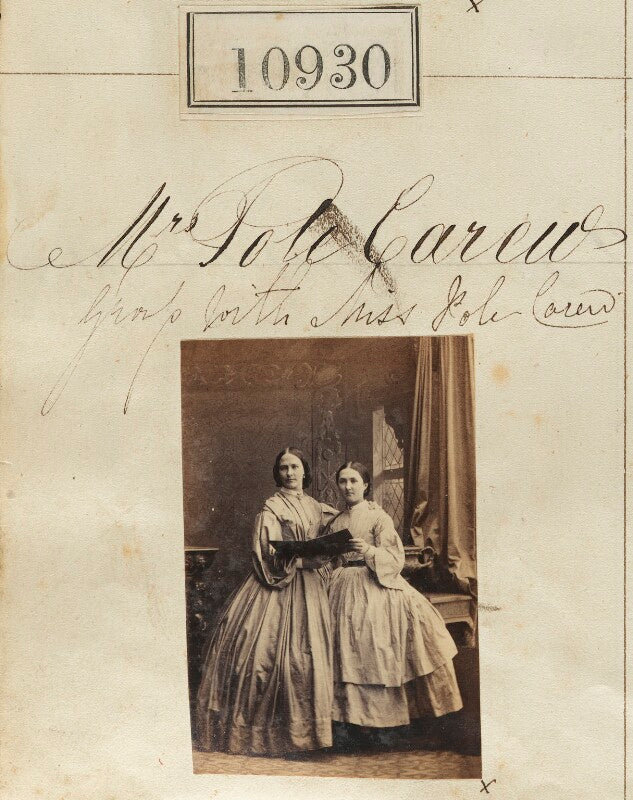 Mrs pole carew; miss pole carew npg ax60636