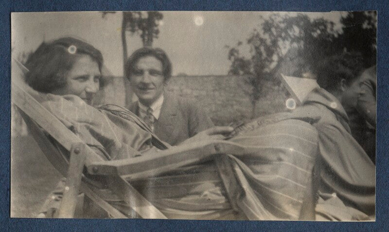 Mary blunden (née daines); edmund blunden; lord david cecil npg ax141422