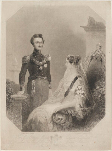 Her Most Gracious Majesty Queen Victoria and His Royal Highness Prince Albert Married Feby 10th 1840 NPG D20923