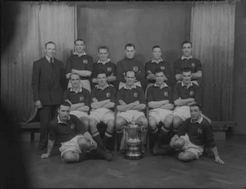 Manchester United Football Team in 1948 Cup Final Shirts NPG x49042