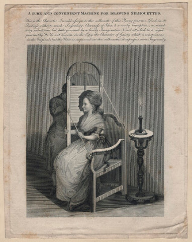 'A sure and convenient Machine for drawing Silhouettes' NPG D16510