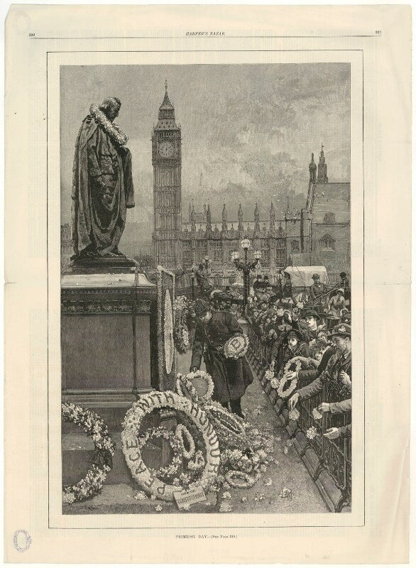 'primrose day' (benjamin disraeli, earl of beaconsfield) npg d21540