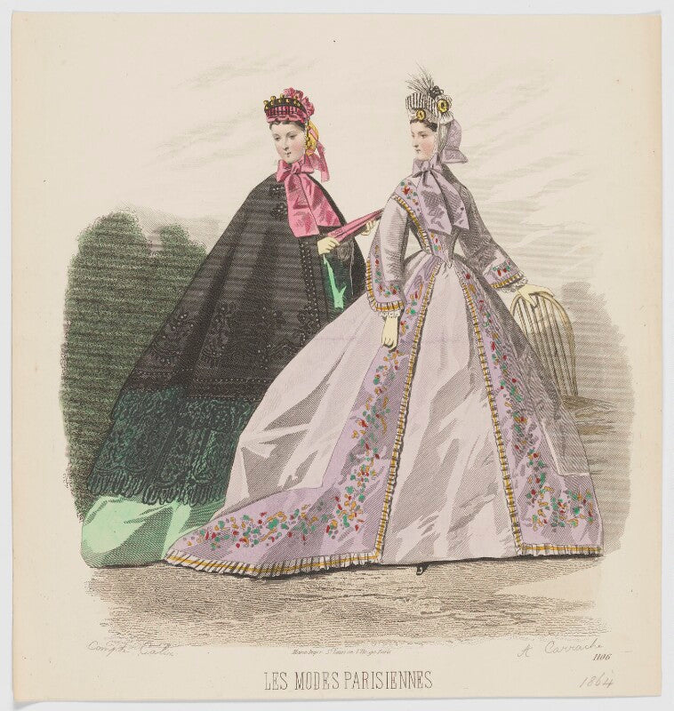 Promenade dresses, 1864 npg d48012