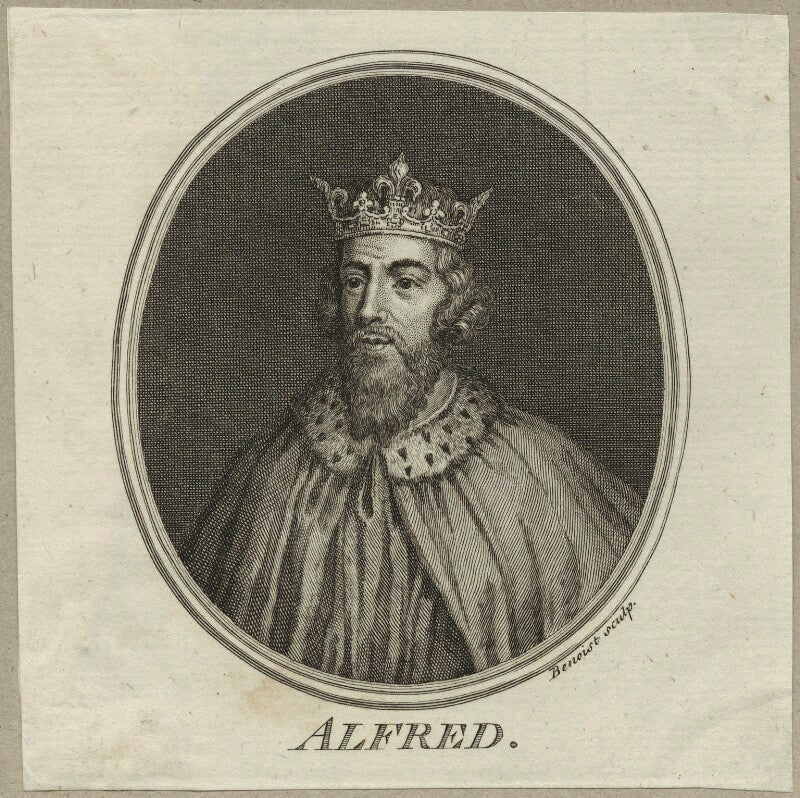 An illustration by Trelleck showing King Alfred the Great... News Photo -  Getty Images