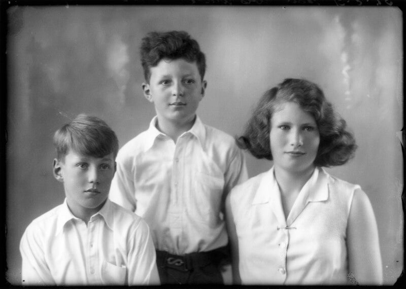 Hon. vicary paul gibbs; antony durant gibbs, 5th baron aldenham; (mary) theresa hyde (née villiers), lady wilkinson npg x150603