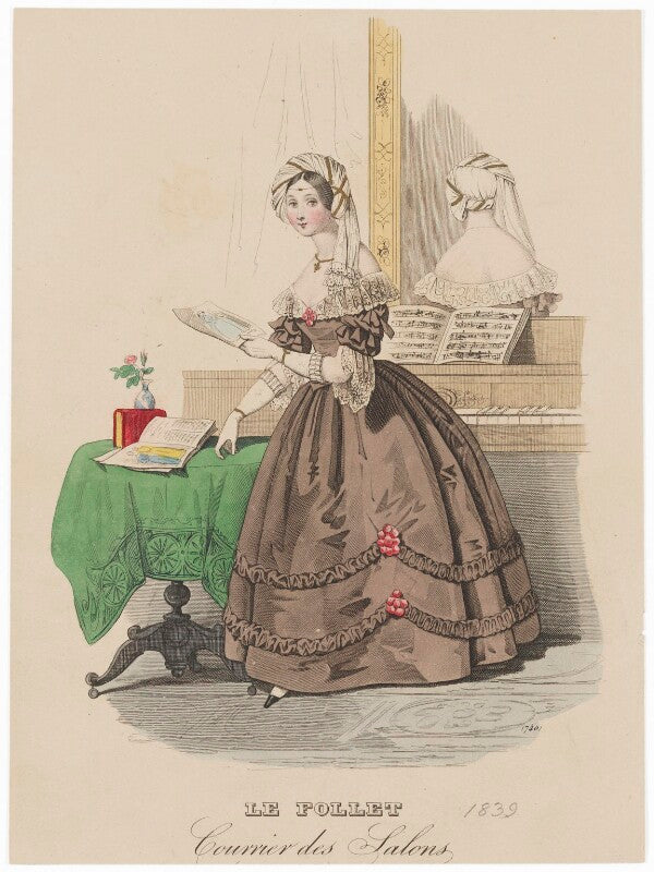 Dinner dress, 1839 npg d47753
