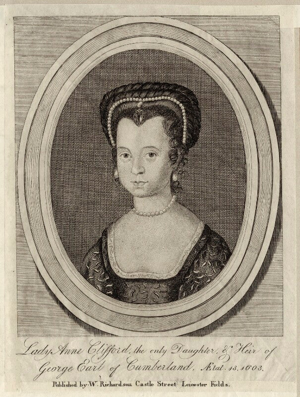 Anne, countess of pembroke (lady anne clifford) npg d28104