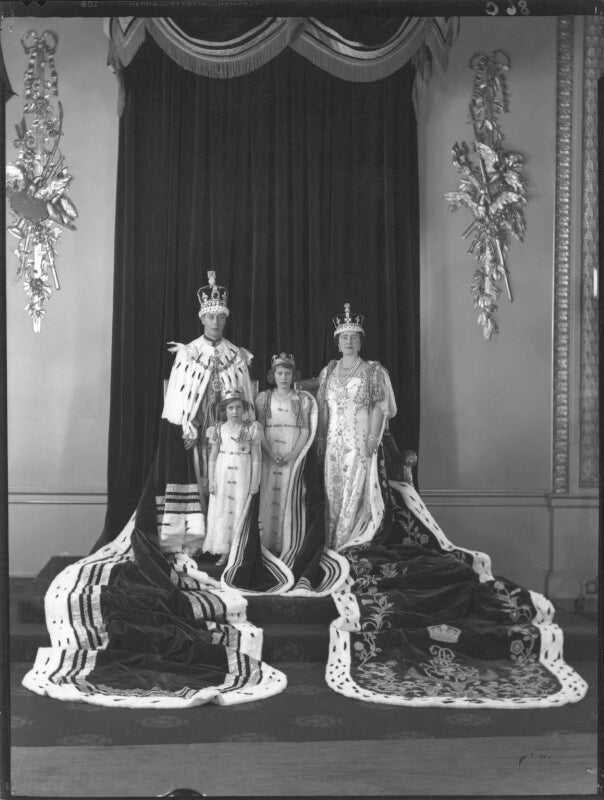 Princess margaret; king george vi; queen elizabeth ii; queen elizabeth, the queen mother npg x32326