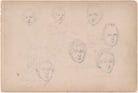 Captain Tucker and six unknown sitters including several siblings NPG D23313(52)