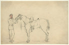 Unknown cavalryman and horse NPG D23165