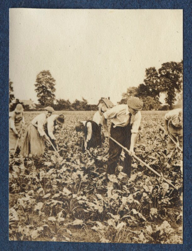 Clive bell; gerald frank shove and farm workers npg ax140515