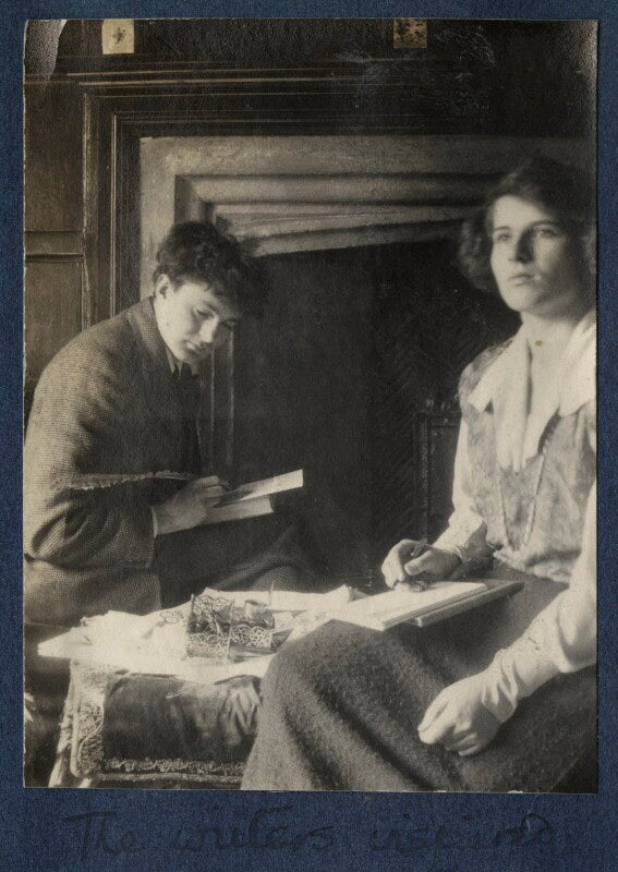 'the writers inspired' (mark gertler; julian vinogradoff (née morrell)) npg ax141479