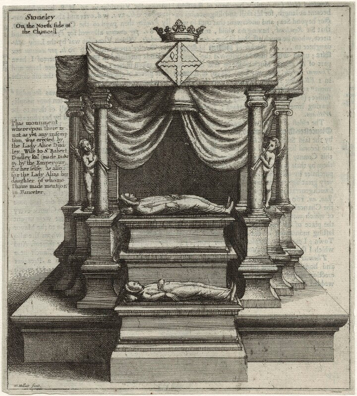 Monument to alice dudley (née leigh), duchess dudley and lady aliza dudley npg d33252
