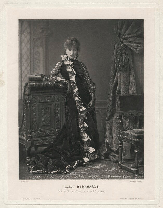 Sarah bernhardt as mistress clarckson in 'l'etrangère' npg x1192