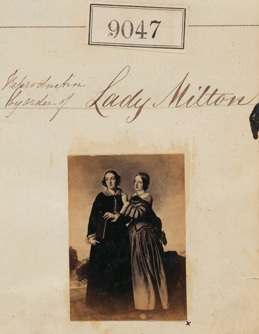 'Reproduction by order of Lady Milton' NPG Ax58870