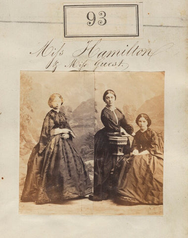 Miss Hamilton; Miss Guest NPG Ax50076