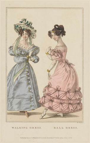 'Walking Dress. Ball Dress', June 1828 NPG D47624