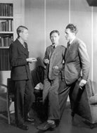 W.H. Auden; Christopher Isherwood; Stephen Spender NPG x2947