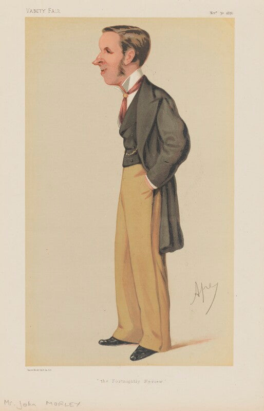 John morley, 1st viscount morley of blackburn ('men of the day. no. 190. "the fortnightly review."') npg d45757