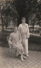 Victoria Eugenie ('Ena') of Battenberg, Queen of Spain; Elisabeth of Bavaria, Queen of Belgium NPG x199622