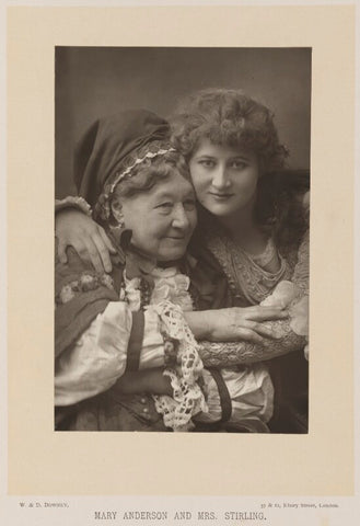 Mary Anderson as Juliet and Fanny Stirling as the Nuse in 'Romeo and Juliet' NPG Ax14725