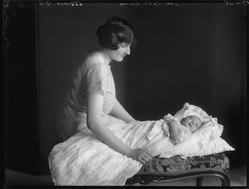 Sybil (née llewellyn), lady dennis with her son npg x123298