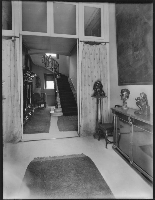Interior of sir john and lady lavery's home ('the hall') npg x22169