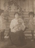 Sylvia Jocelyn Llewelyn Davies (née Du Maurier); Peter Llewelyn Davies; Jack Llewelyn Davies; George Llewelyn Davies NPG Ax45616