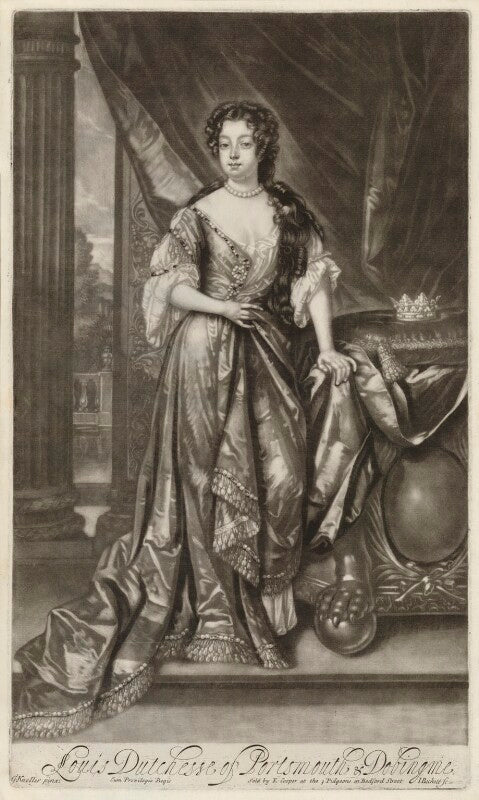 Louise de Kéroualle, Duchess of Portsmouth NPG D30507