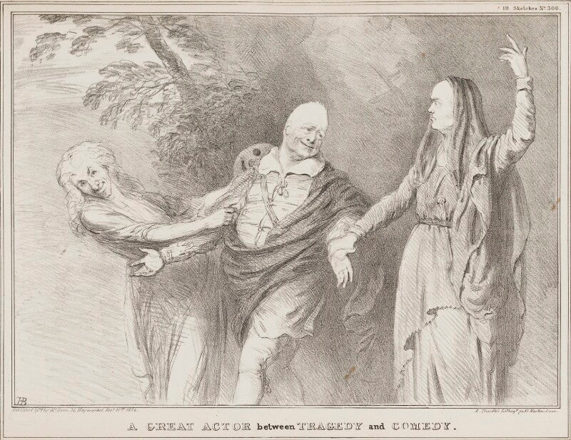 A great actor between tragedy and comedy npg d41235