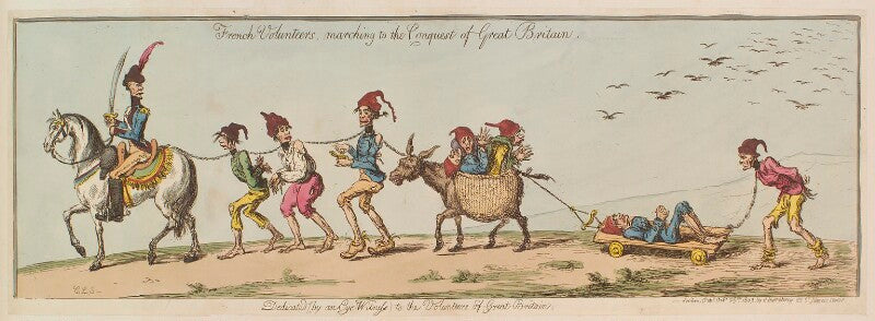 'french volunteers marching to the conquest of great britain' npg d13103