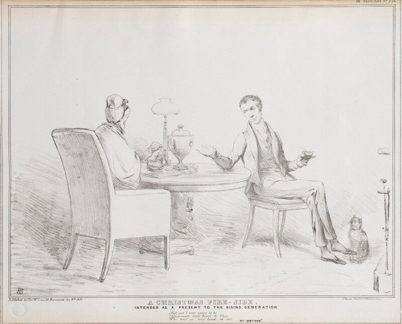 A christmas fire side. intended as a present to the rising generation npg d41171