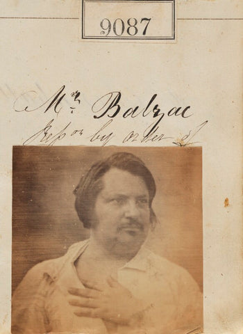 'Reproduction by order of Mr. Balzac' (Honoré de Balzac) NPG Ax58909