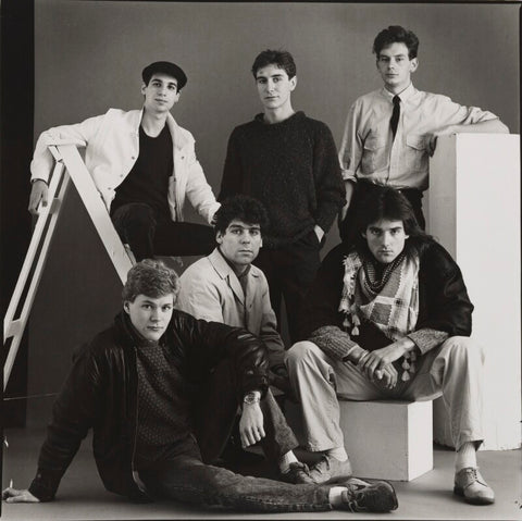 'Young Actors' (Benedict Taylor, Ian Sears, Daniel Peacock, Paul McGann, Michael Praed and John Gordon-Sinclair) NPG x139555