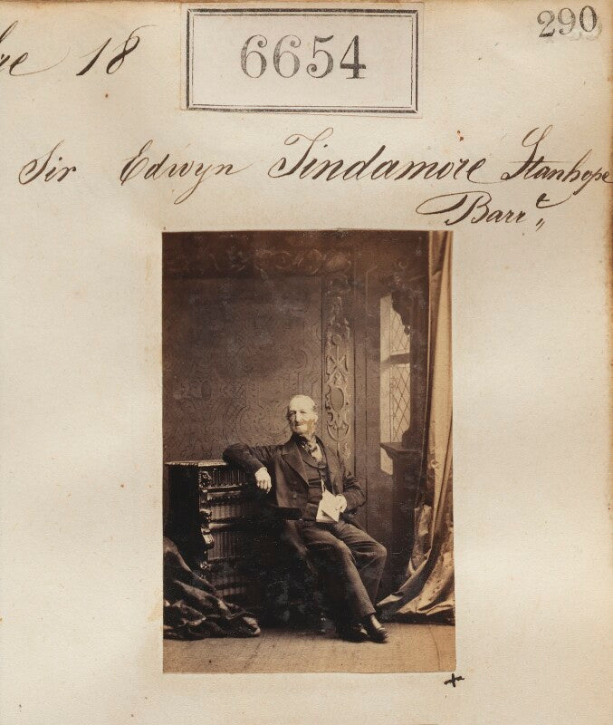 Sir edwyn francis scudamore stanhope, 2nd bt npg ax56587