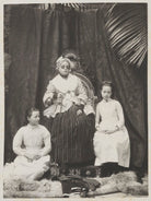 Unknown blind woman and two girls NPG Ax15664