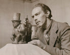 C. Tim Brown sculpting a Winston Churchill Toby jug NPG x200104