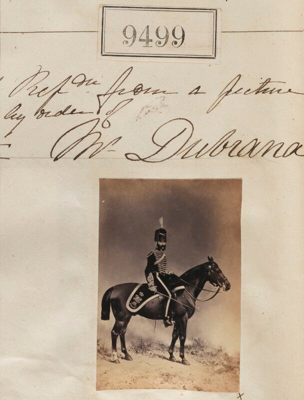 'reproduction from a picture by order of mr dubrana' npg ax59307