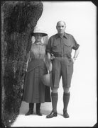 Elizabeth Lydia Rosabelle (née Bonham), Lady Clifford (formerly Mrs Henry de la Pasture); Sir Hugh Charles Clifford NPG x33002