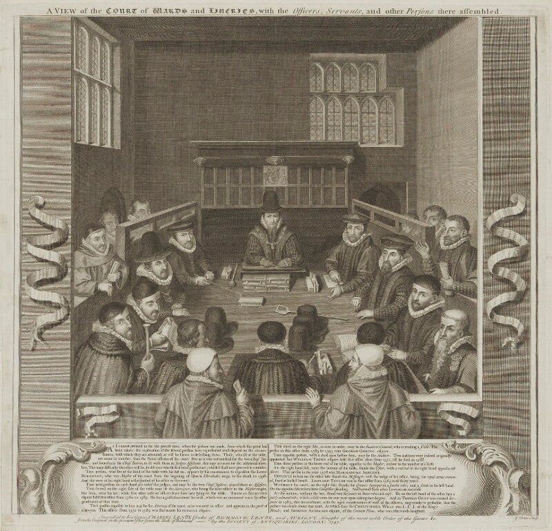 A view of the court of wards and liveries npg d11100