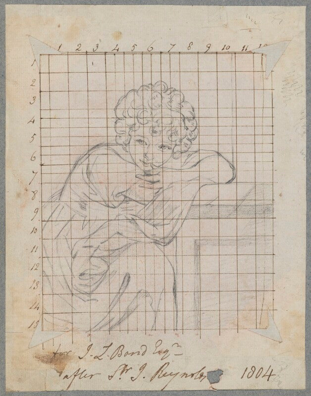 Girl leaning on a pedestal ('laughing girl') npg d17474