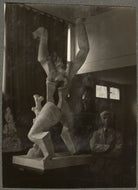 Ossip Zadkine with 'The Destroyed City' NPG Ax134317