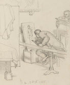 Two unknown art students at work NPG 3182(17)