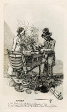 Two unknown sitters mending pans ('Tinker') NPG D40088