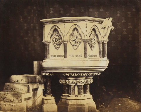 'Pulpit at Whitworth [?]' NPG Ax139385