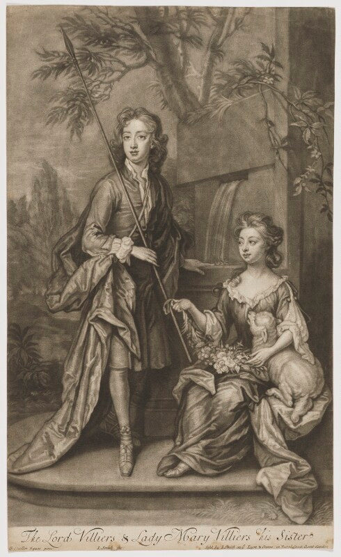 William villiers, 2nd earl of jersey; mary granville (née villiers) lady lansdowne npg d36509
